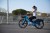 woman riding helbiz bike