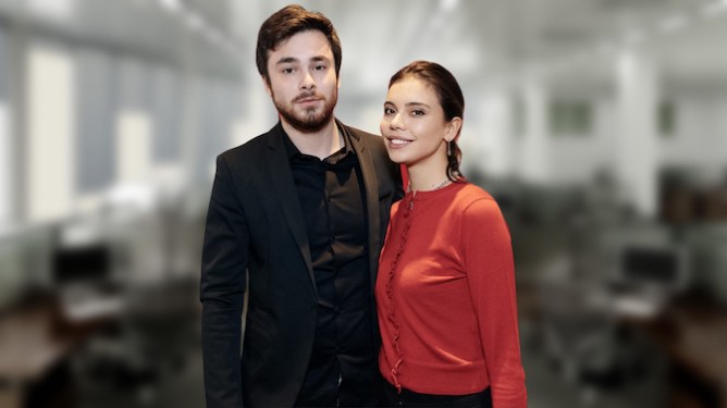 Immigram founders Anastasia Mirolyubova and Mikhail Sharonov