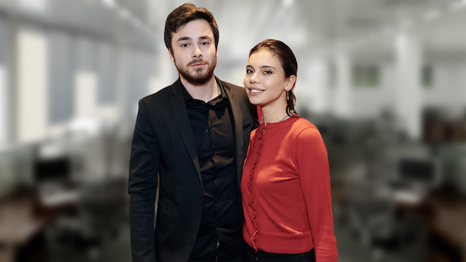 Immigram founders Anastasia Mirolyubova and Mikhail Sharonov