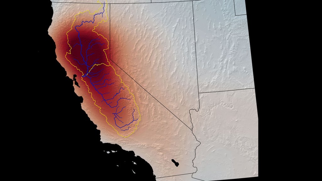 drought and groundwater map in california's central valley