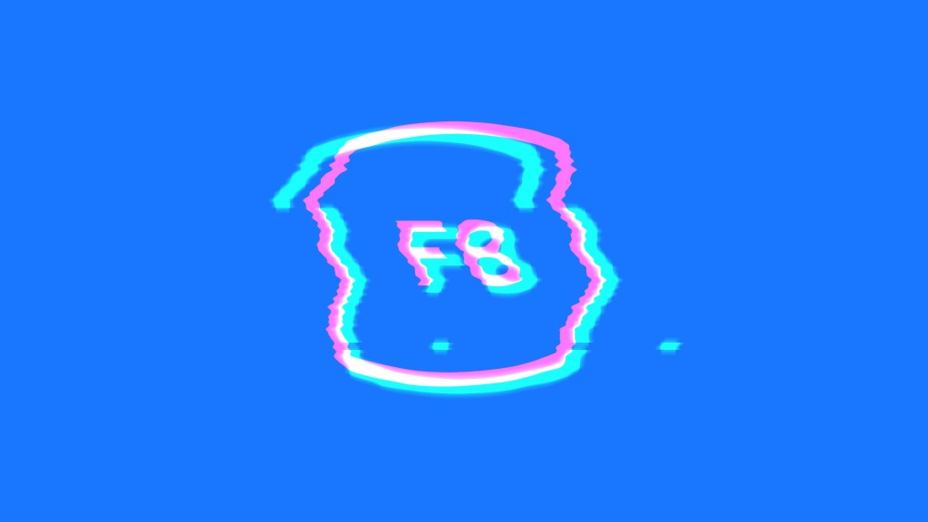 f8 logo glitched
