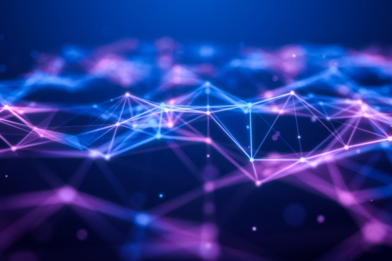 3d rendering Neon Colored Abstract background, futuristic texture design for Business science and Technology advertising