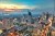 City skyline at sunset, Jakarta, Indonesia