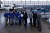 Joby Aviation crew in hangar in front of eVTOLs