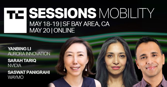 Three presenters at TC Sessions Mobility 2022