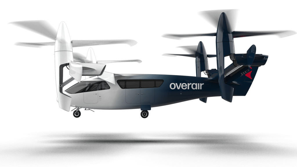 Overair's rendering of eVTOL Butterfly