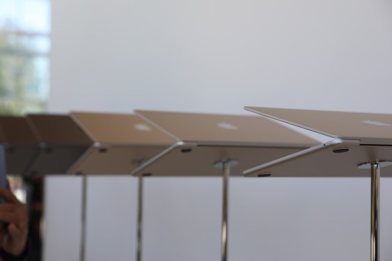 display of MacBooks