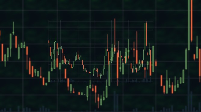 Image of a candlestick chart.