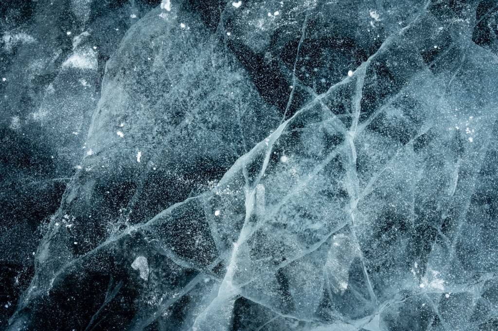 Image of cracks in ice