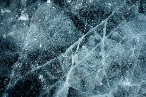 Image of cracks in ice
