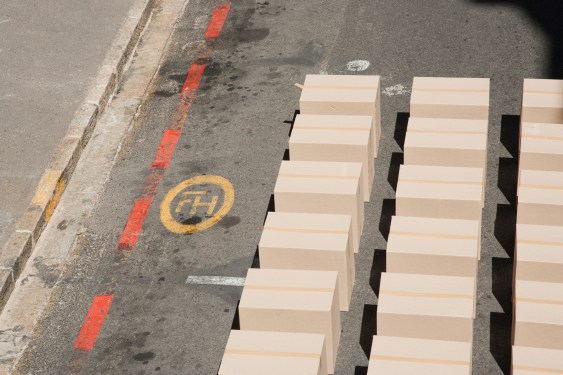 Large group of boxes