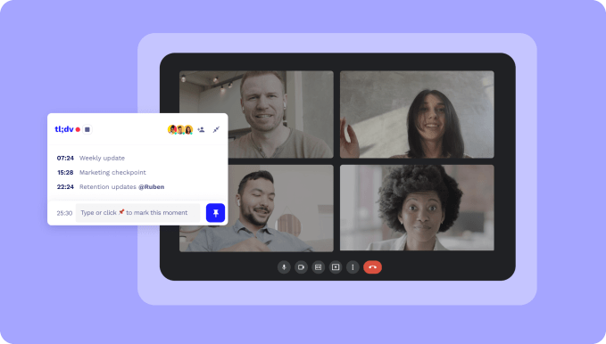 tl;dv's notation tool for online meetings