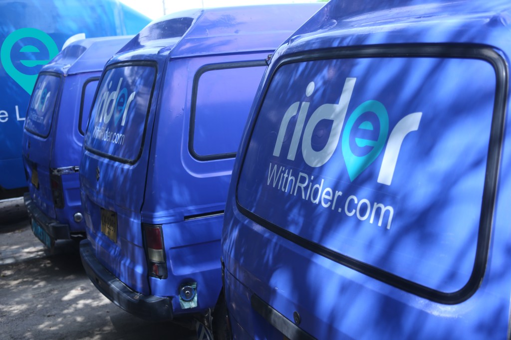 Part of Pakistan logistics startup Rider's fleet