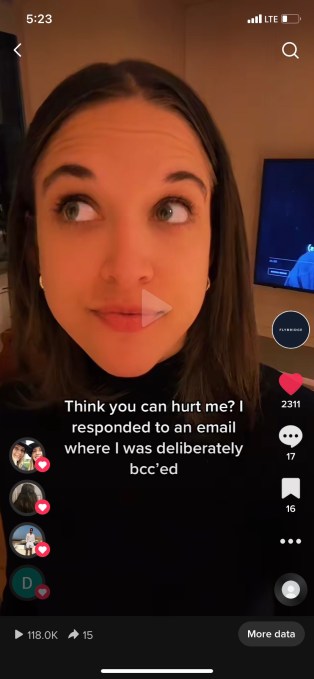 A woman creates a TiKTok about VC