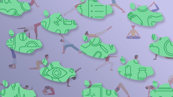 Apple Health patterns abstract image