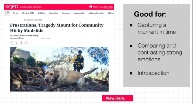 Course screenshot from KQED media literacy course