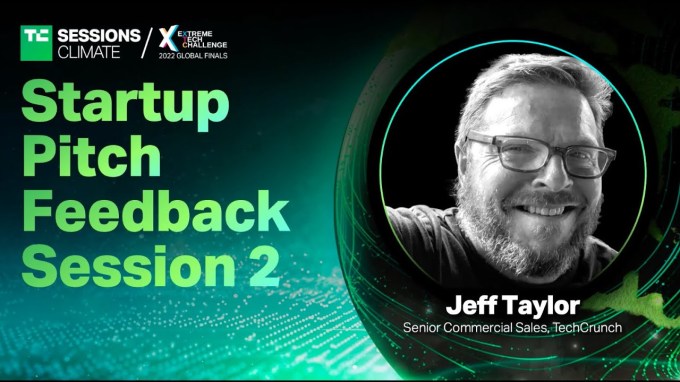 Startup Pitch Feedback Session 2 at TC Sessions: Climate 2022