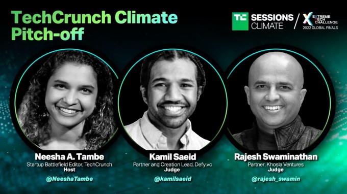 Startup Pitch Practice at TC Sessions: Climate 2022