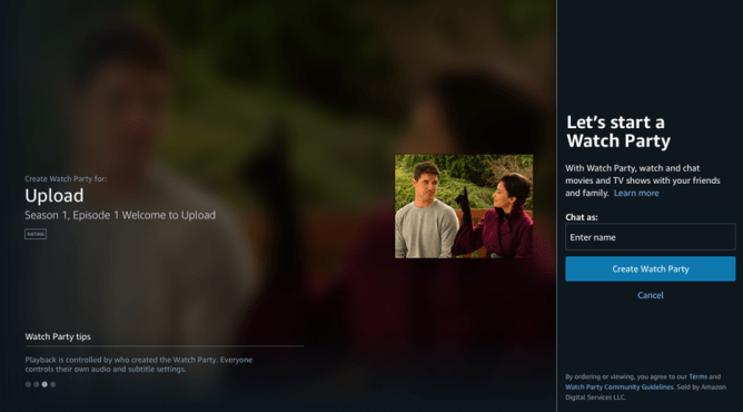Amazon Prime Video Watch Party