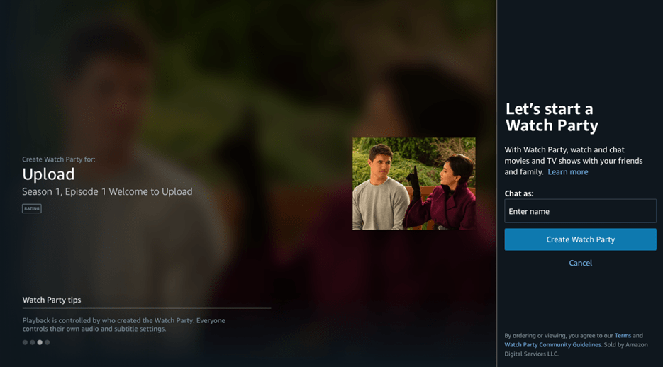 Amazon Prime Video Watch Party