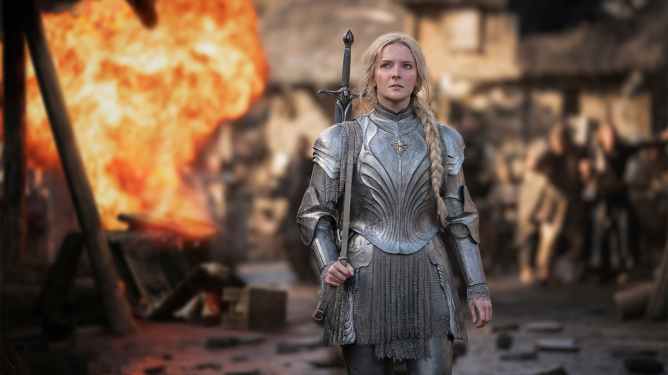woman in armor