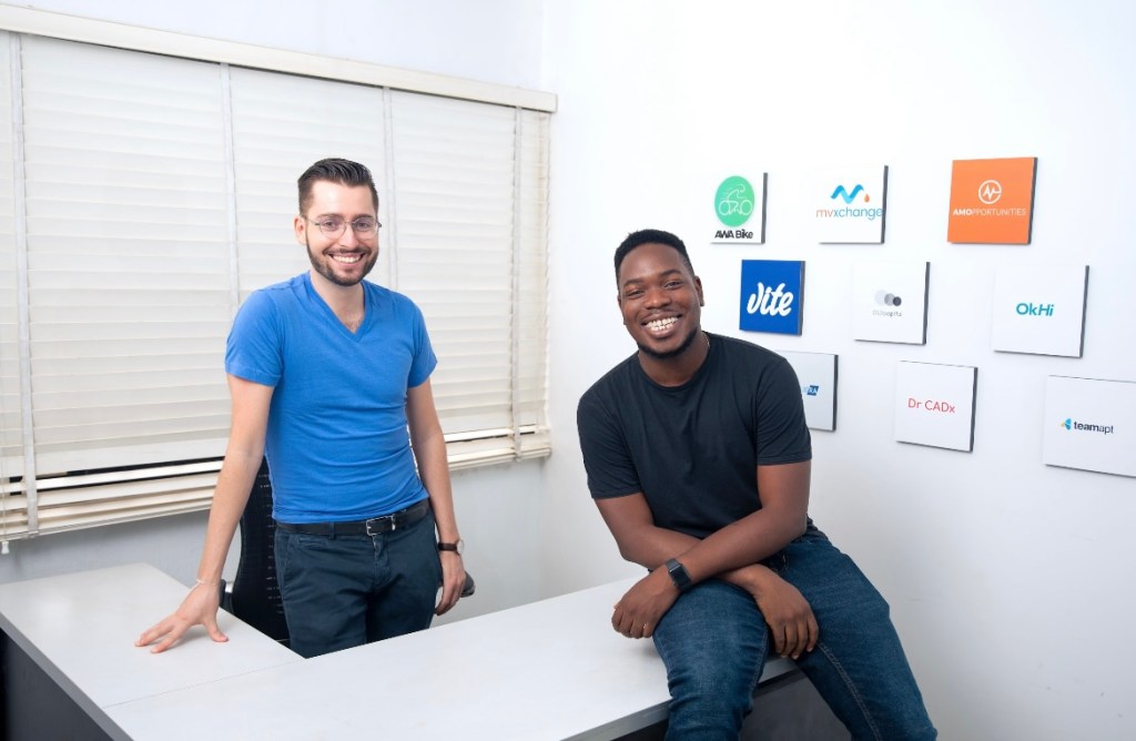 two guys in an office