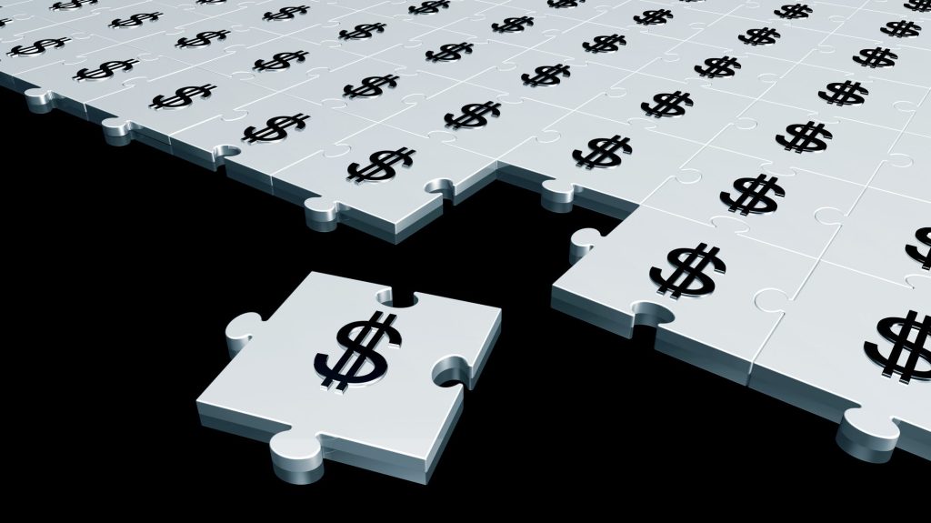 puzzle with dollar signs