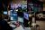 A newsroom in Europe with computer screens