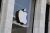 Apple logo at entrance to an Apple store