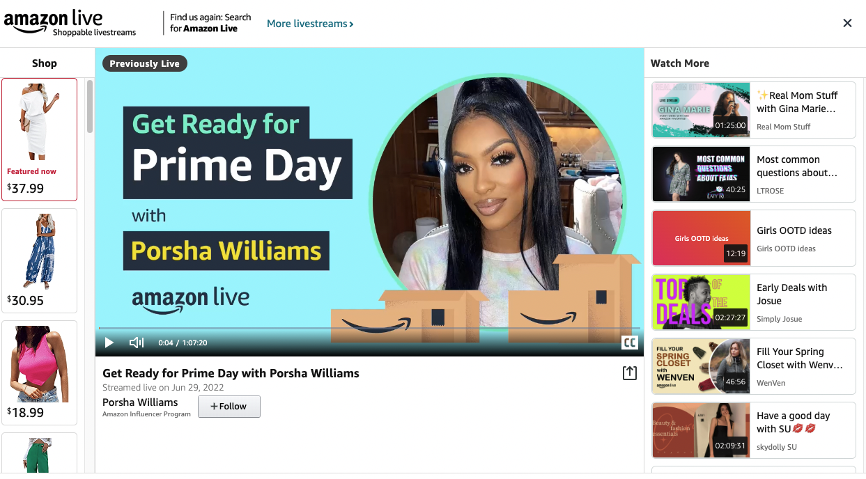 Amazon Live Prime Day