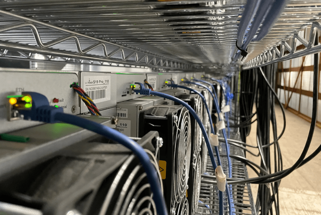 Marathon Digital Holdings' data center in Hardin, Montana.