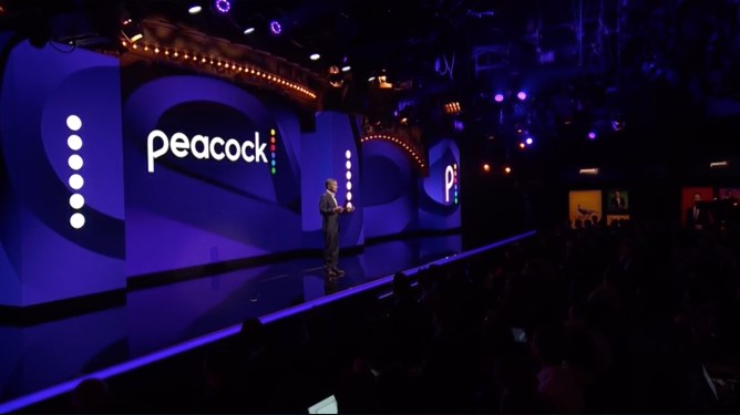 Set of Peacock livestreaming