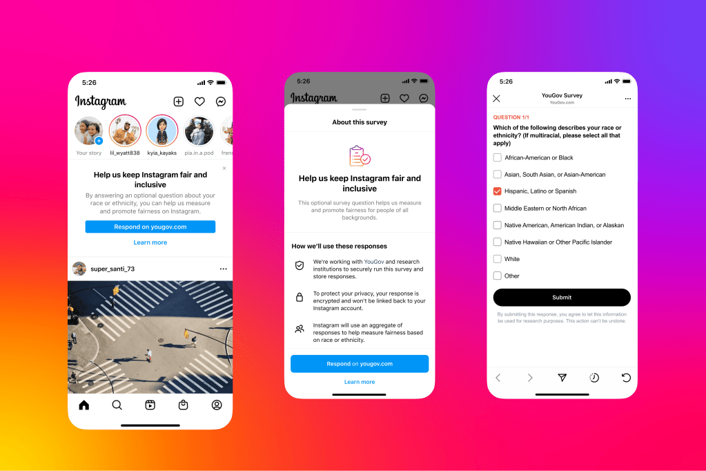 Instagram race survey