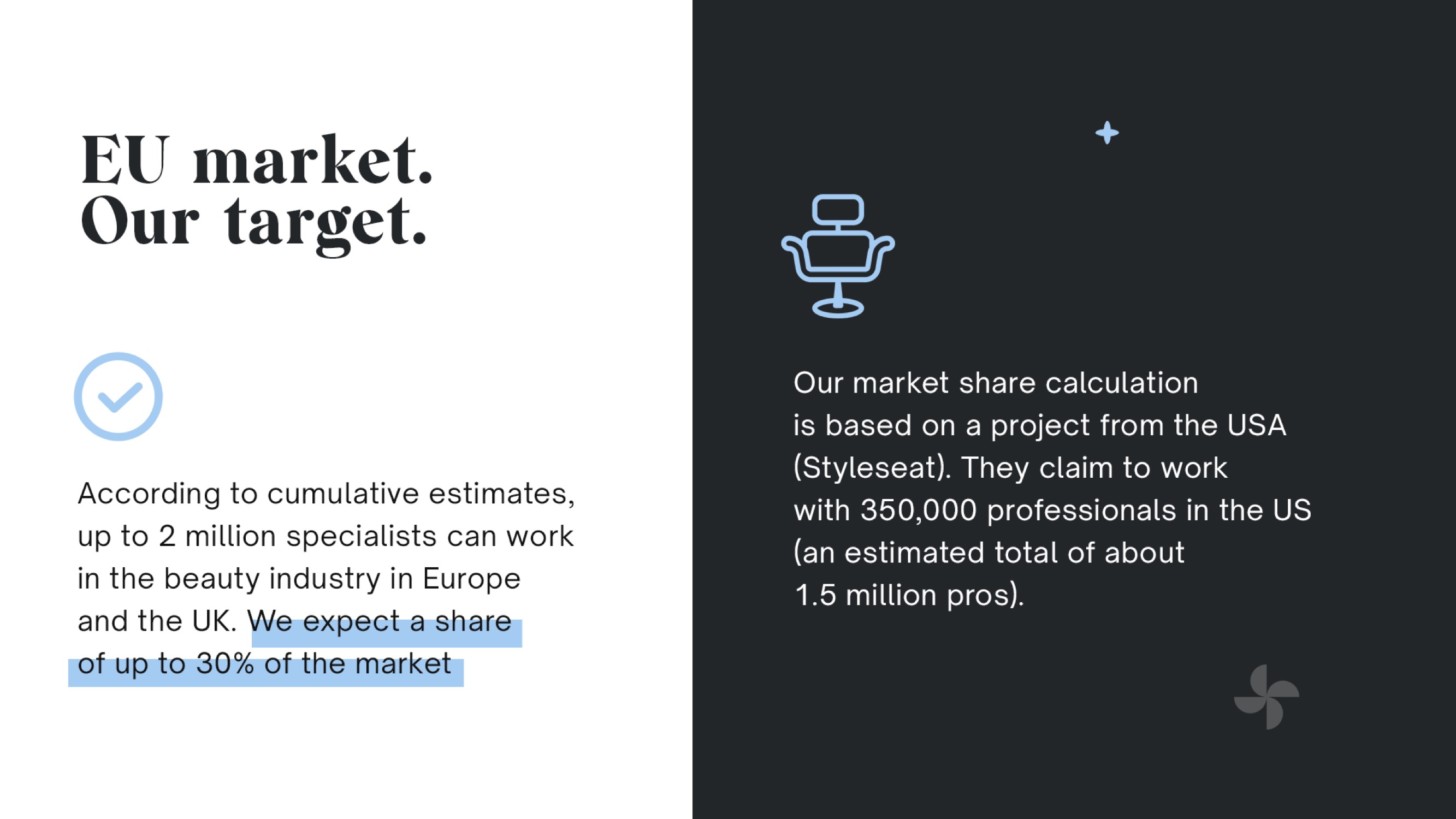 Slide 8 - market size in EU
