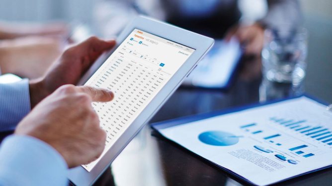 peson holding tablet