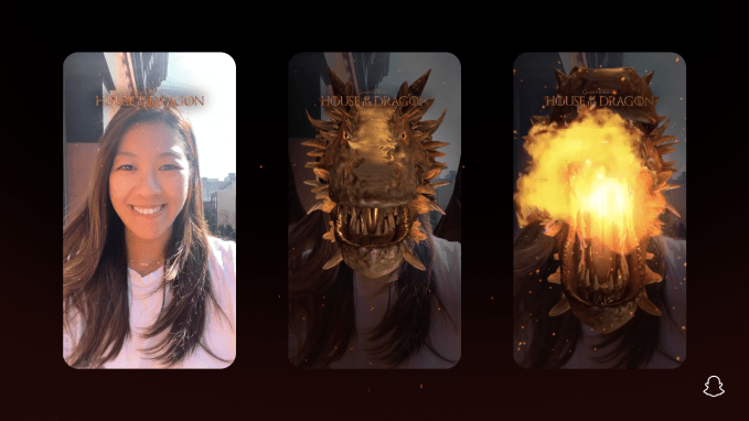 Snap and HBO partnership for House of the Dragon