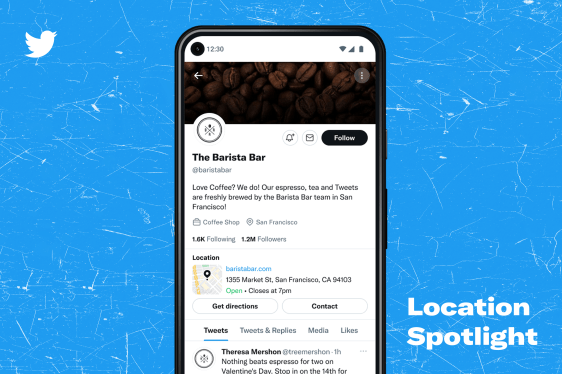 Twitter's new location spotlight feature
