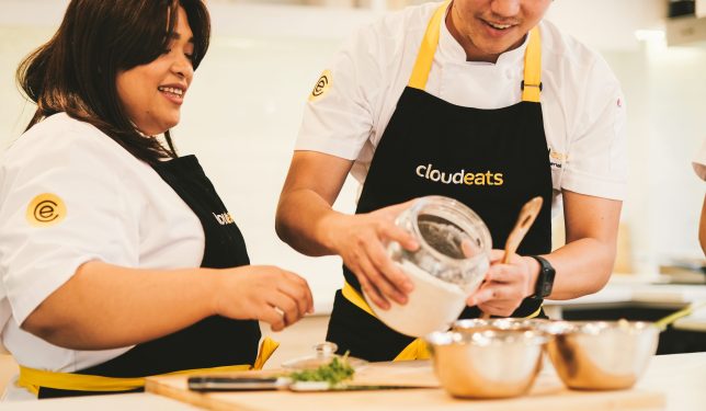 two people working in CloudEats kitchen