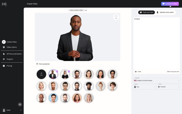 D-ID Creative Reality platform
