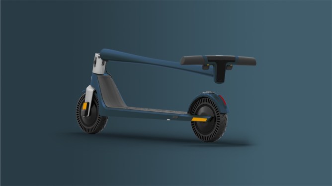 scooter, folded