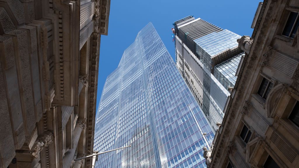 looking up at a London skyscraper