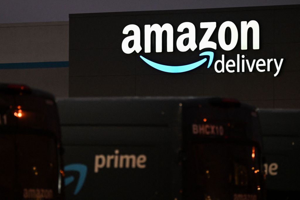 Amazon delivery hub signage