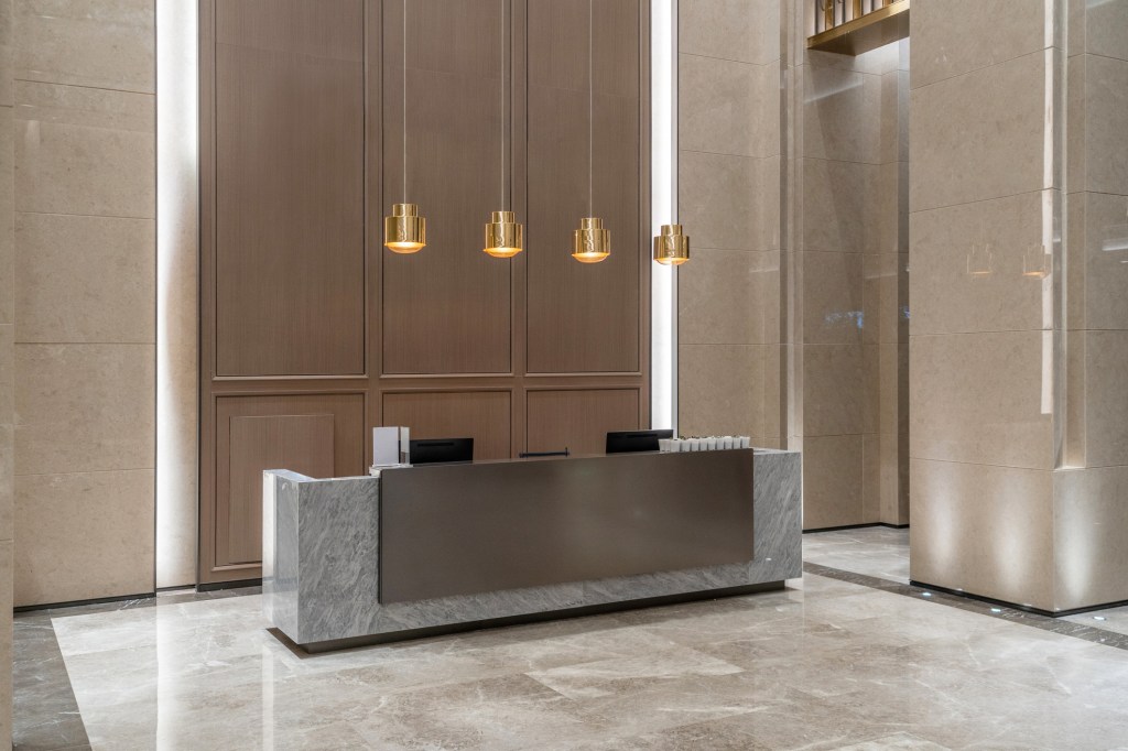 front desk in modern office