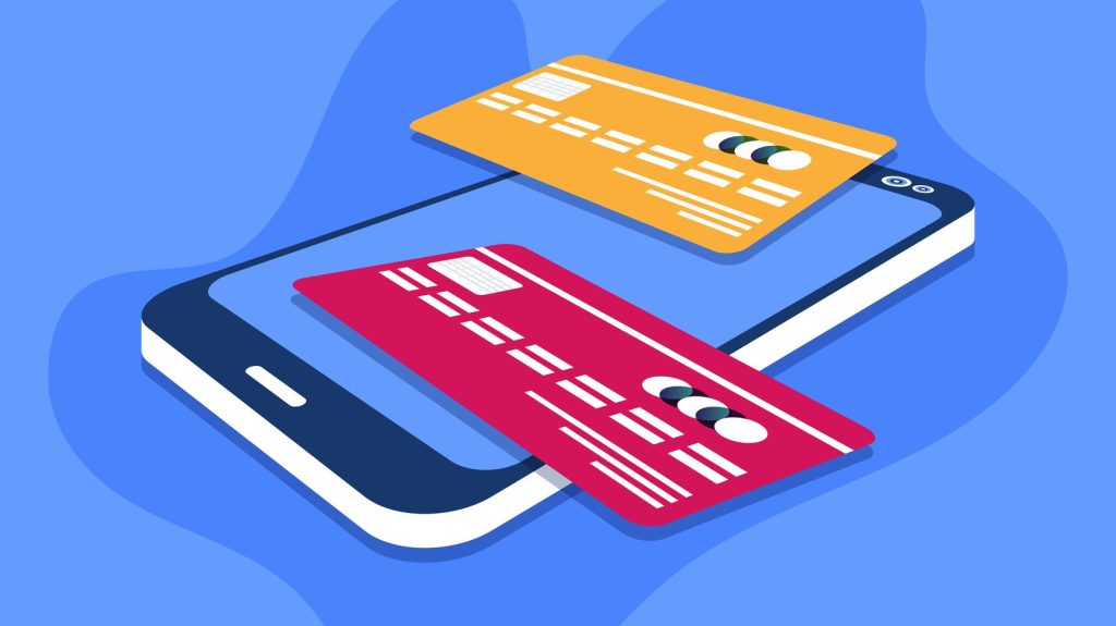 illustration depicting digital wallet