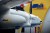 The front of an Elbit Systems drone with a company logo in the background.