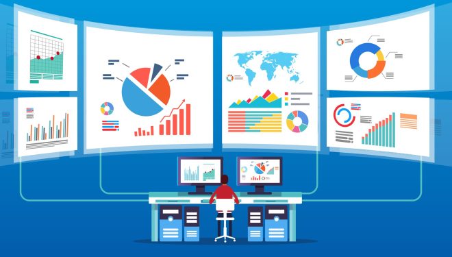 illustration depicting financial data