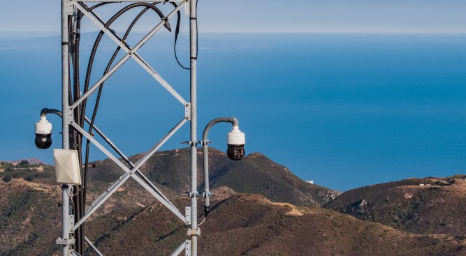 Cameras on a mast