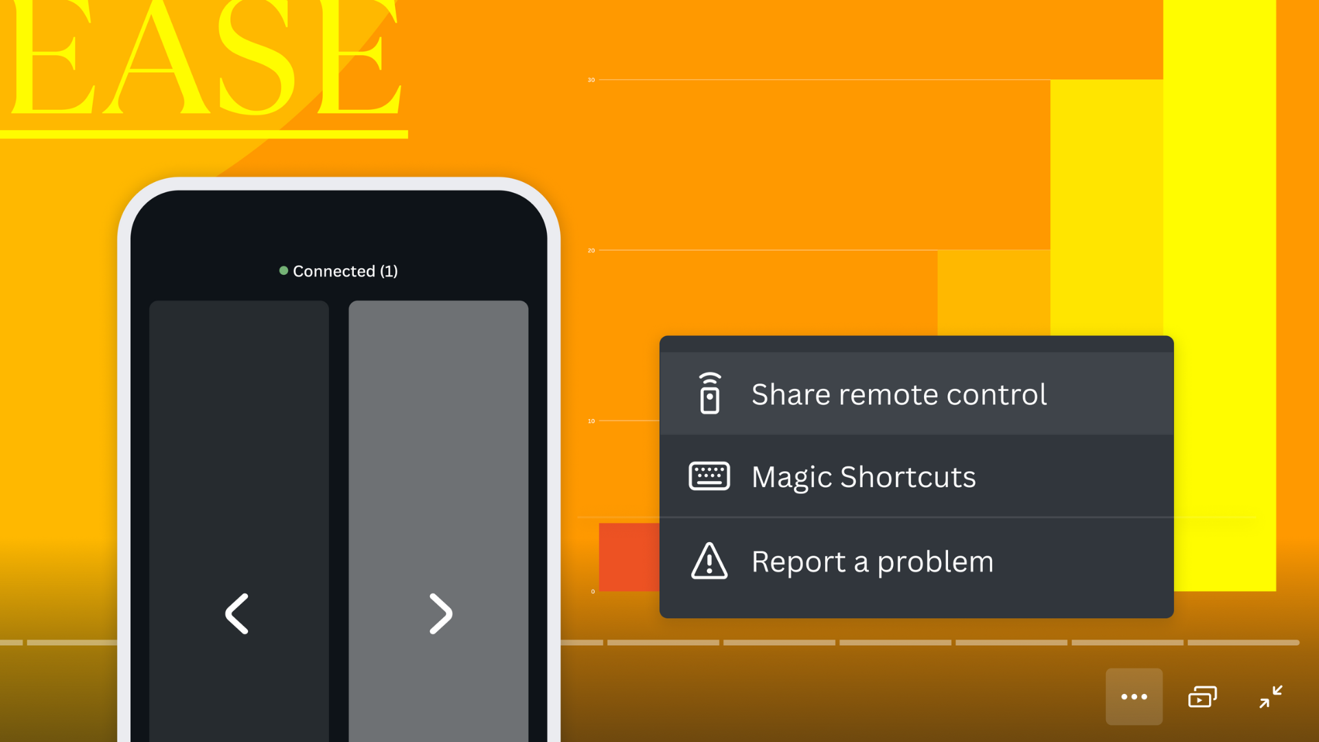 Canva's remote control feature for presentations