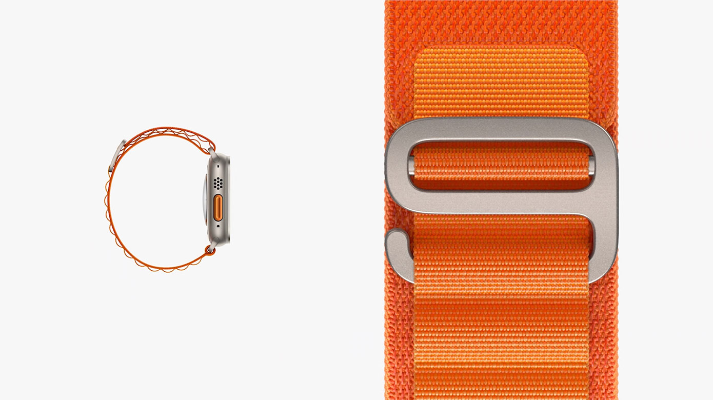 Apple Event 2022 Apple watch image, close up of band
