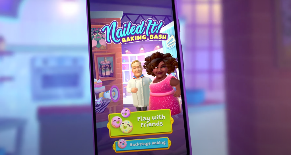 A screenshot of Netflix's upcoming game called 'Nailed It!"